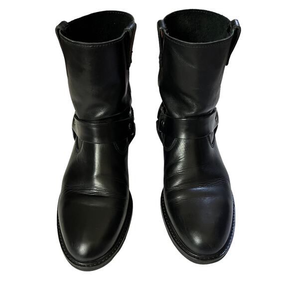 Madewell Harness Biker Boots in Black Leather Size 5.5 - Picture 11 of 11